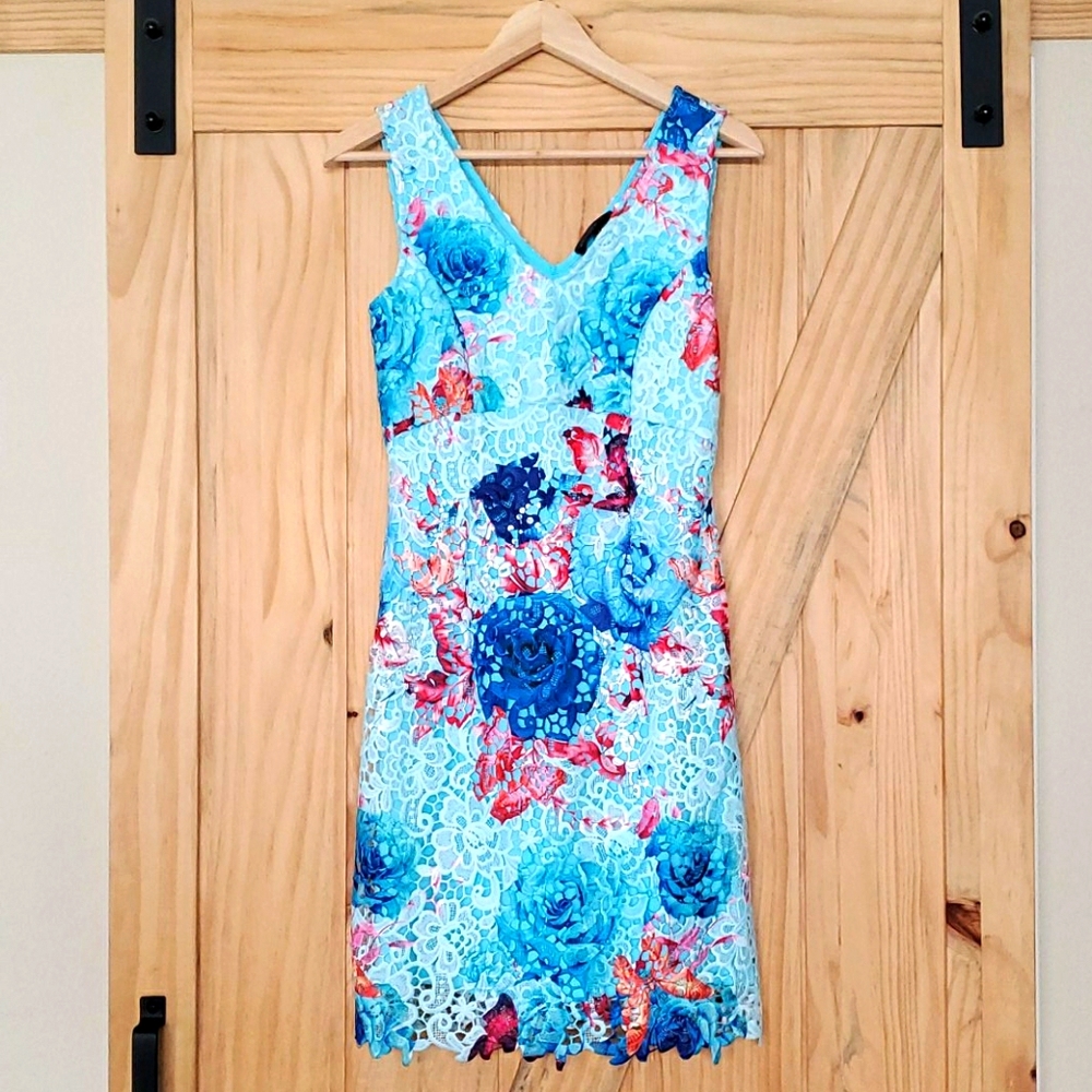 Lace floral dress